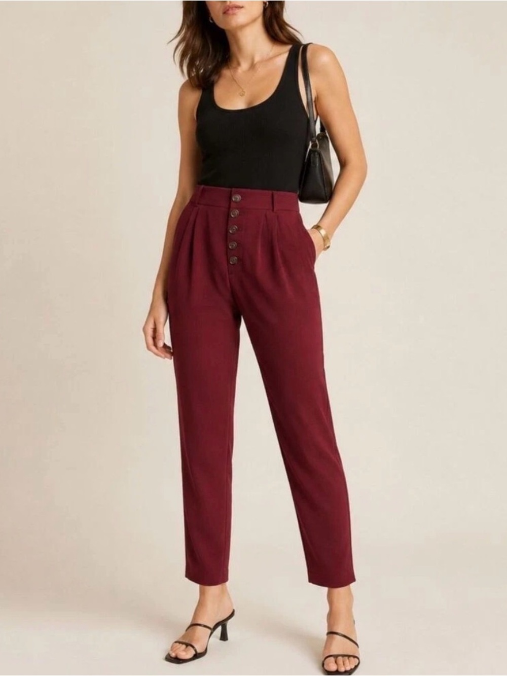 Anthropologie Sasha tapered trouser pants NWT